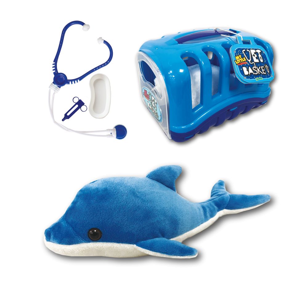 ديلوكس بيس - سلة الطبيب البيطري الصغيرة - دولفين