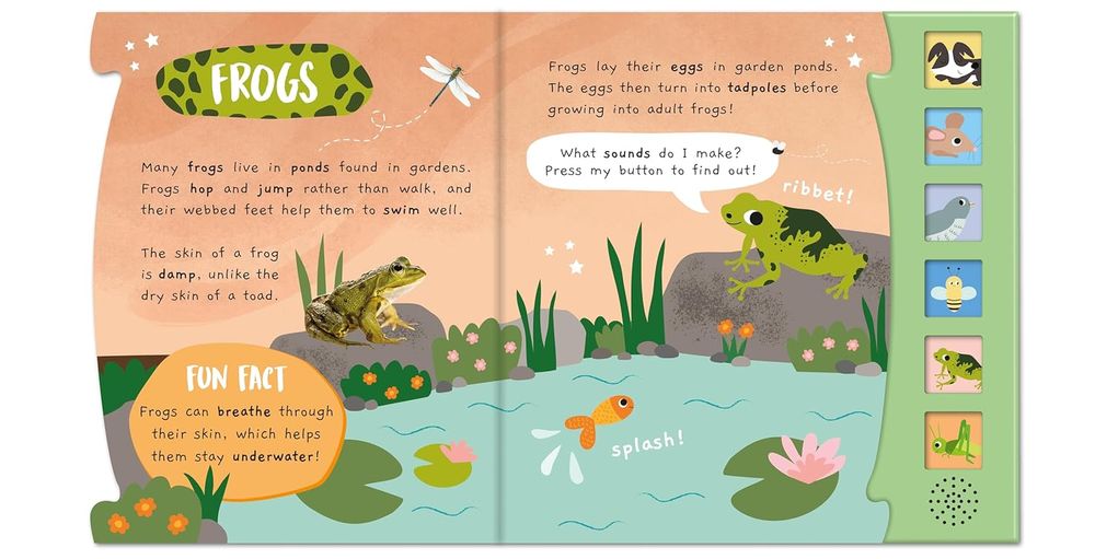 North Parade Publishing - Little Wonders Noisy Garden - 6 Sound Book