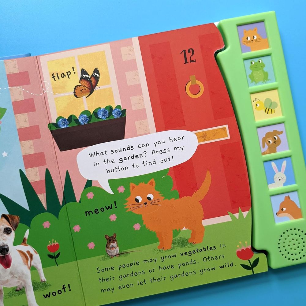 North Parade Publishing - Little Wonders Noisy Garden - 6 Sound Book