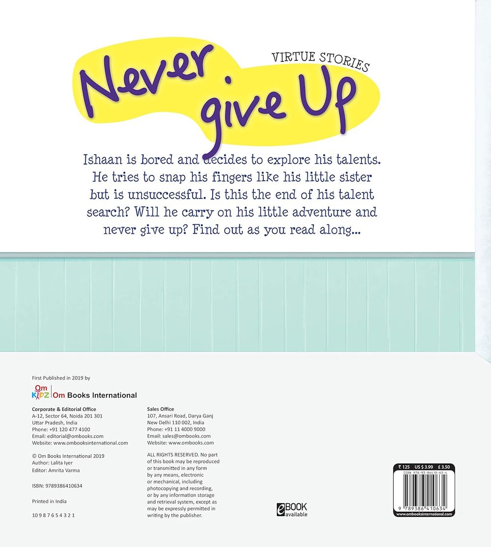 Om Books International - Picture Flat Never Give Up