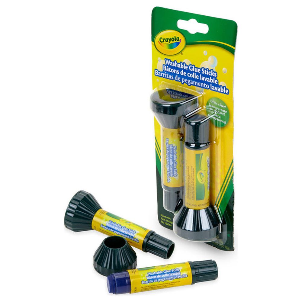 كرايولا - عصا صمغ قابل للغسل - عدد 2 - 16غ