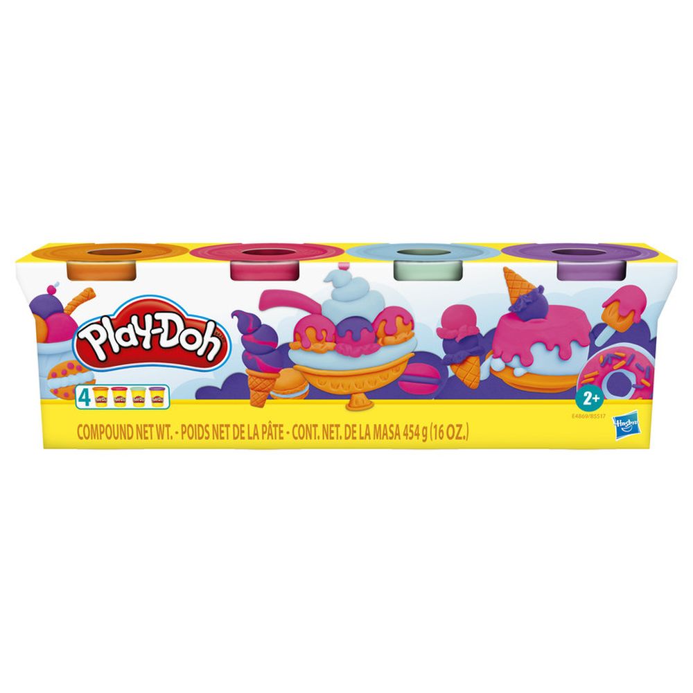 بلاي دوه - معجون لعب - 4 قطع - 448 جم