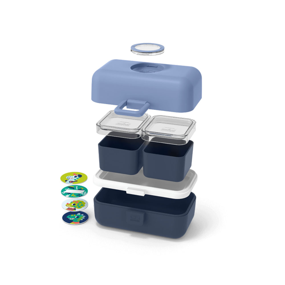 مونبينتو - صندوق غداء تريزور - 0.8 لتر - بلو إنفينيتي