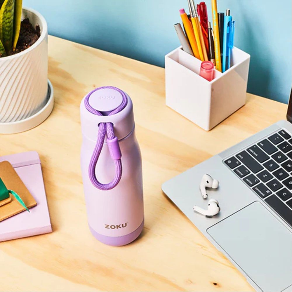 Zoku - Stainless Steel Vacuum Bottle - Lavender - 350ml