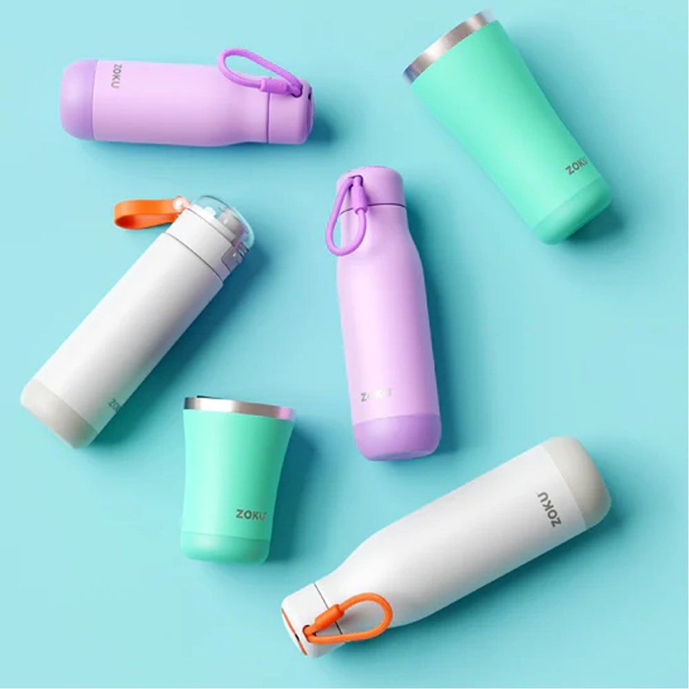 Zoku - Stainless Steel Vacuum Bottle - Lavender - 350ml