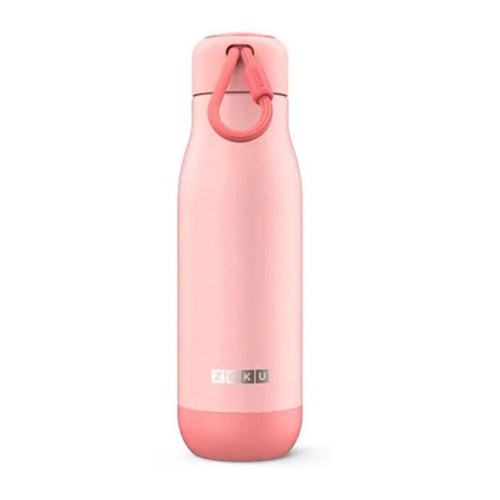 Zoku - Stainless Steel Vacuum Bottle - Coral - 500ml