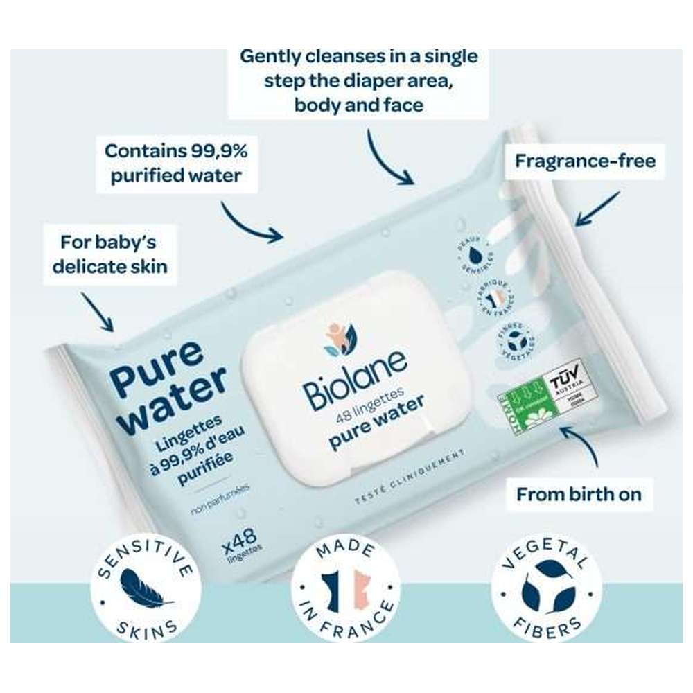 بيولين - مناديل مبللة بالماء - 48 قطعة