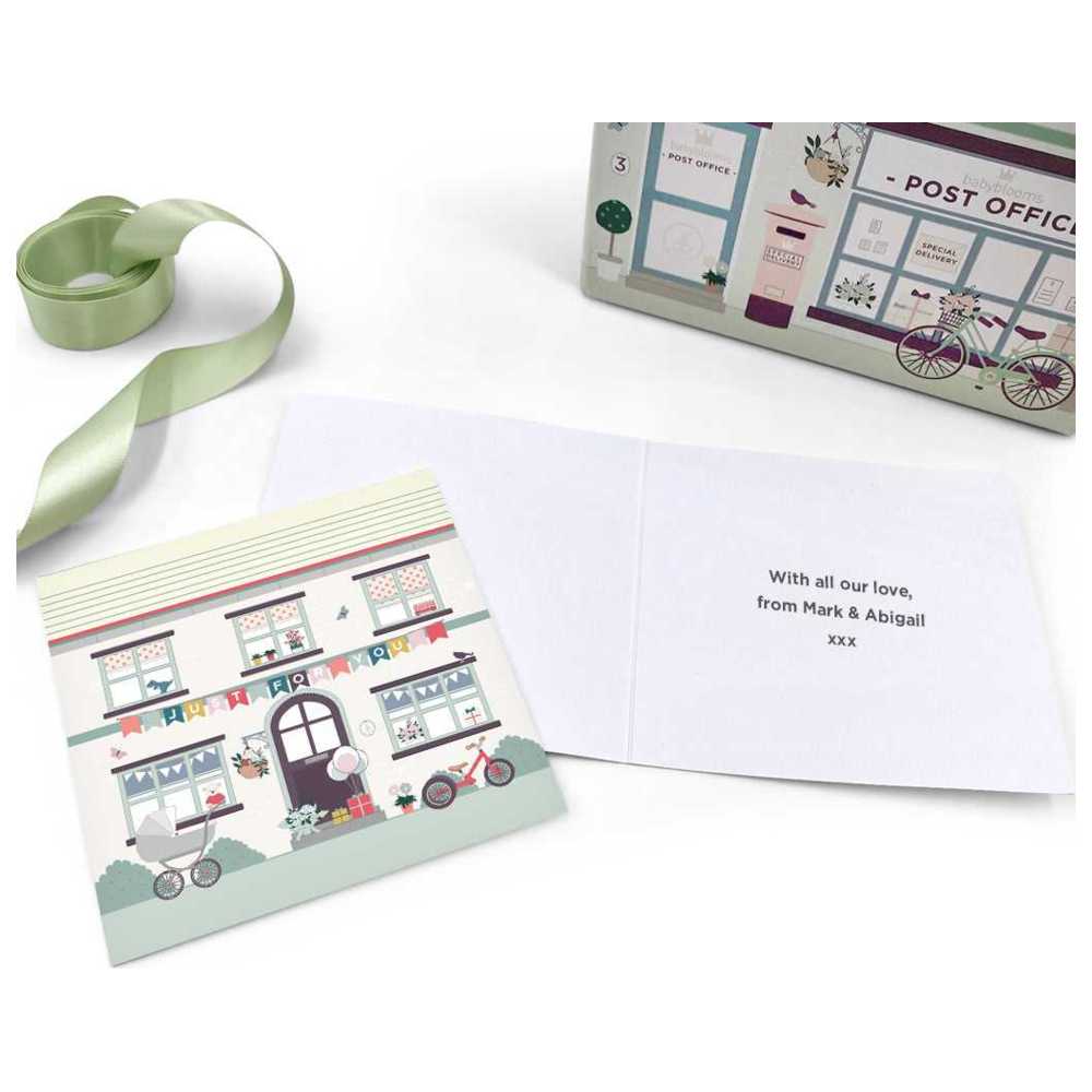 Babyblooms - Personalised Knitted Baby Blanket - Grey