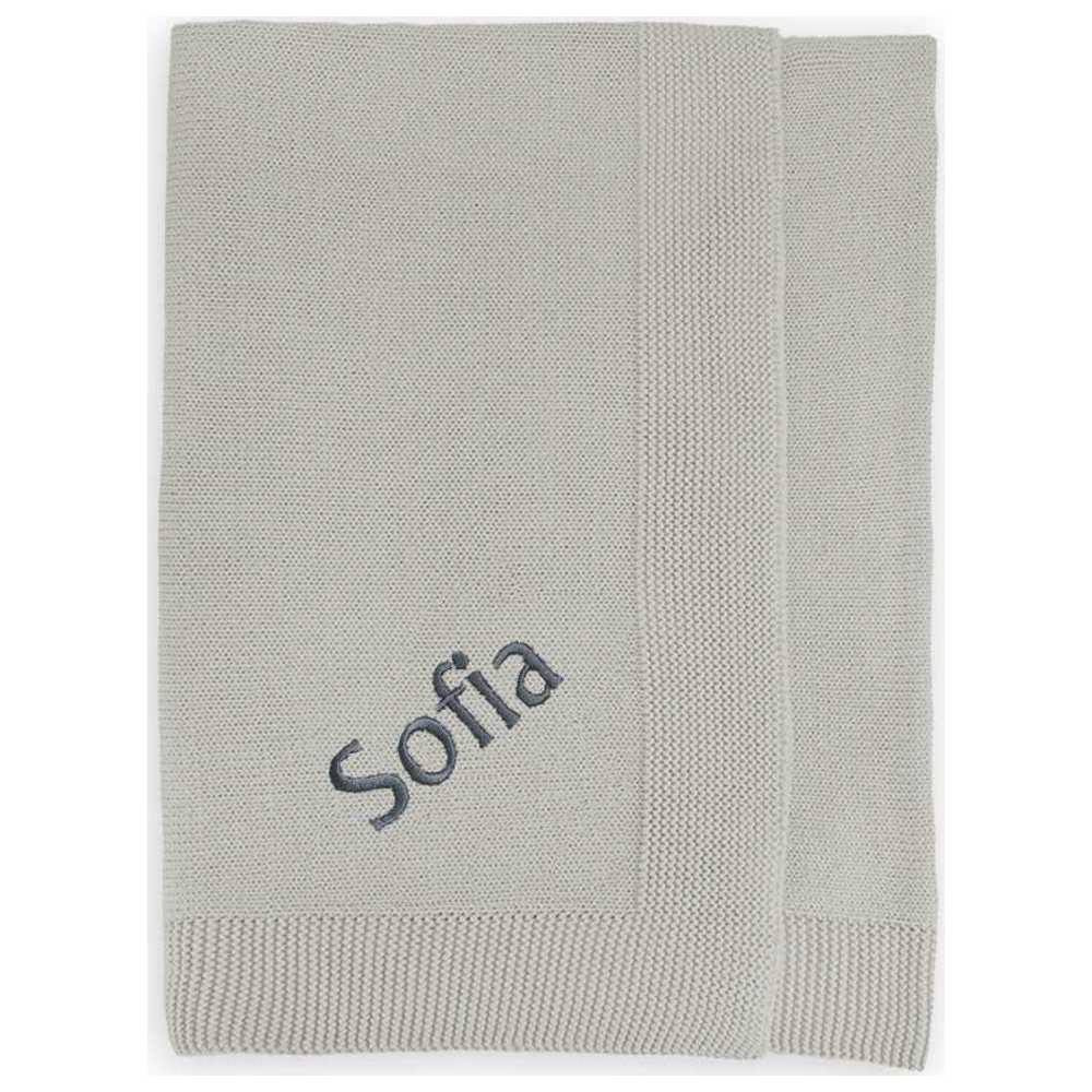 Babyblooms - Personalised Bertie Bear With Blanket - Grey - 2 Pcs