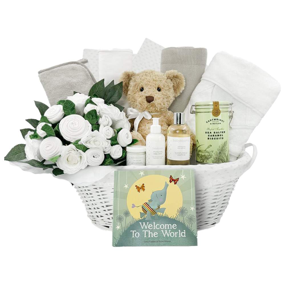 Babyblooms - 22pc-Set - Welcome To The World Hamper - White