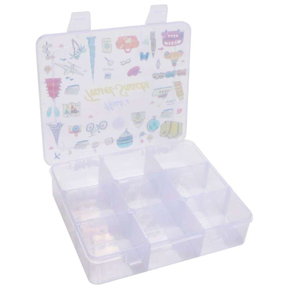 Little IA - Personalized 9 Compartment Snack Box - Floral - 1100 ml
