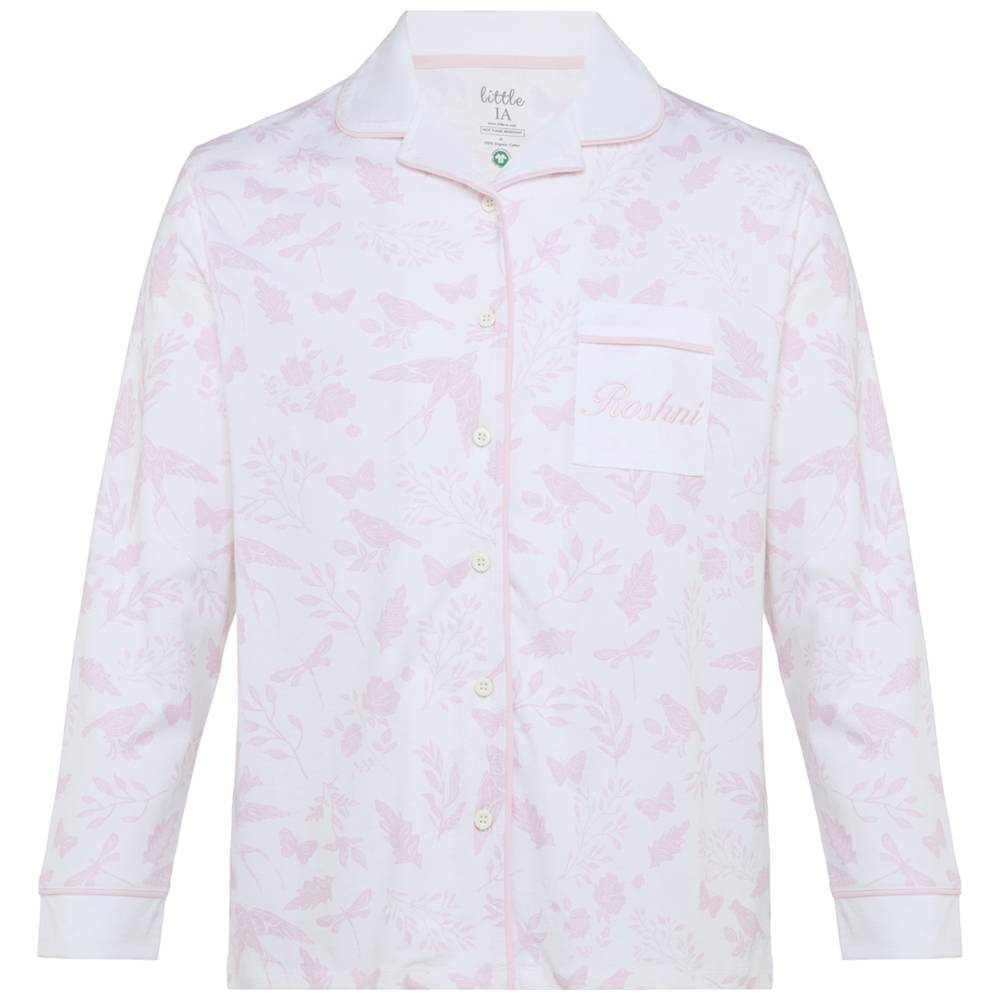 ليتل أي آ – طقم بيجاما للنساء – نقشة بيرد سونغ – زهري - قطعتين