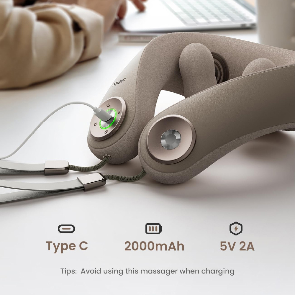 رينفو - جهاز تدليك الرقبة - رمادي