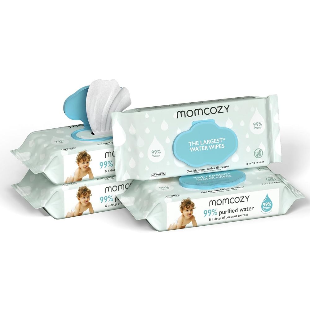Momcozy - Baby Water Wipes - Pack of 4 - 240pcs