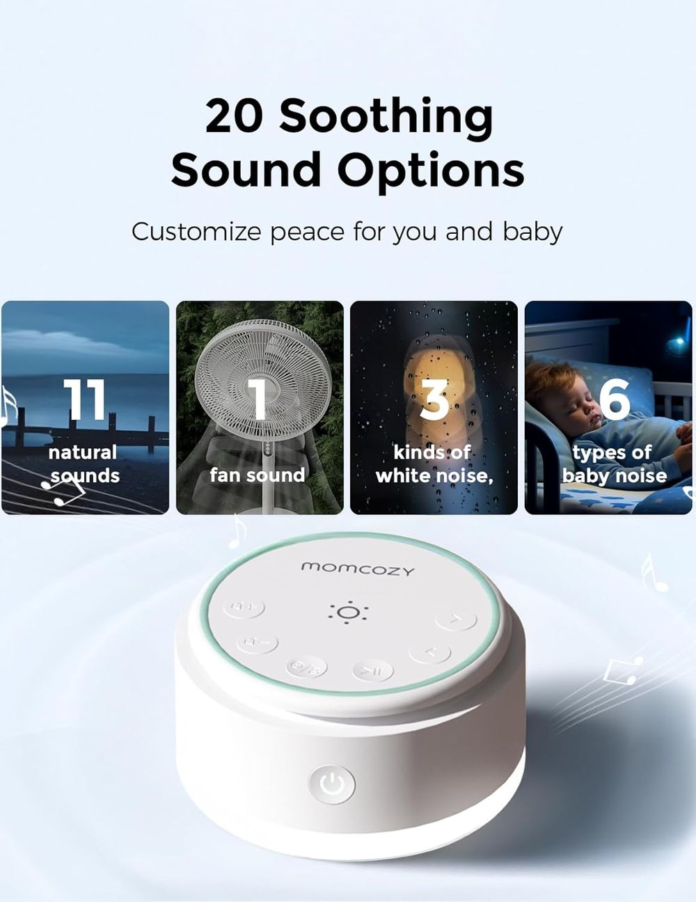 Momcozy - Noise Machine - White