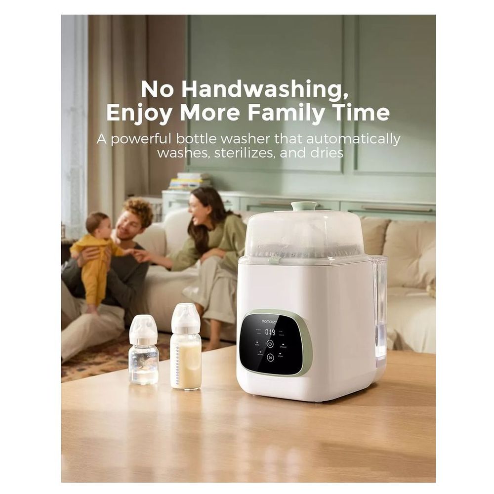 Momcozy - Kleanpal Pro Baby Bottle Washer With Free 60pcs Detergent Tablets - White