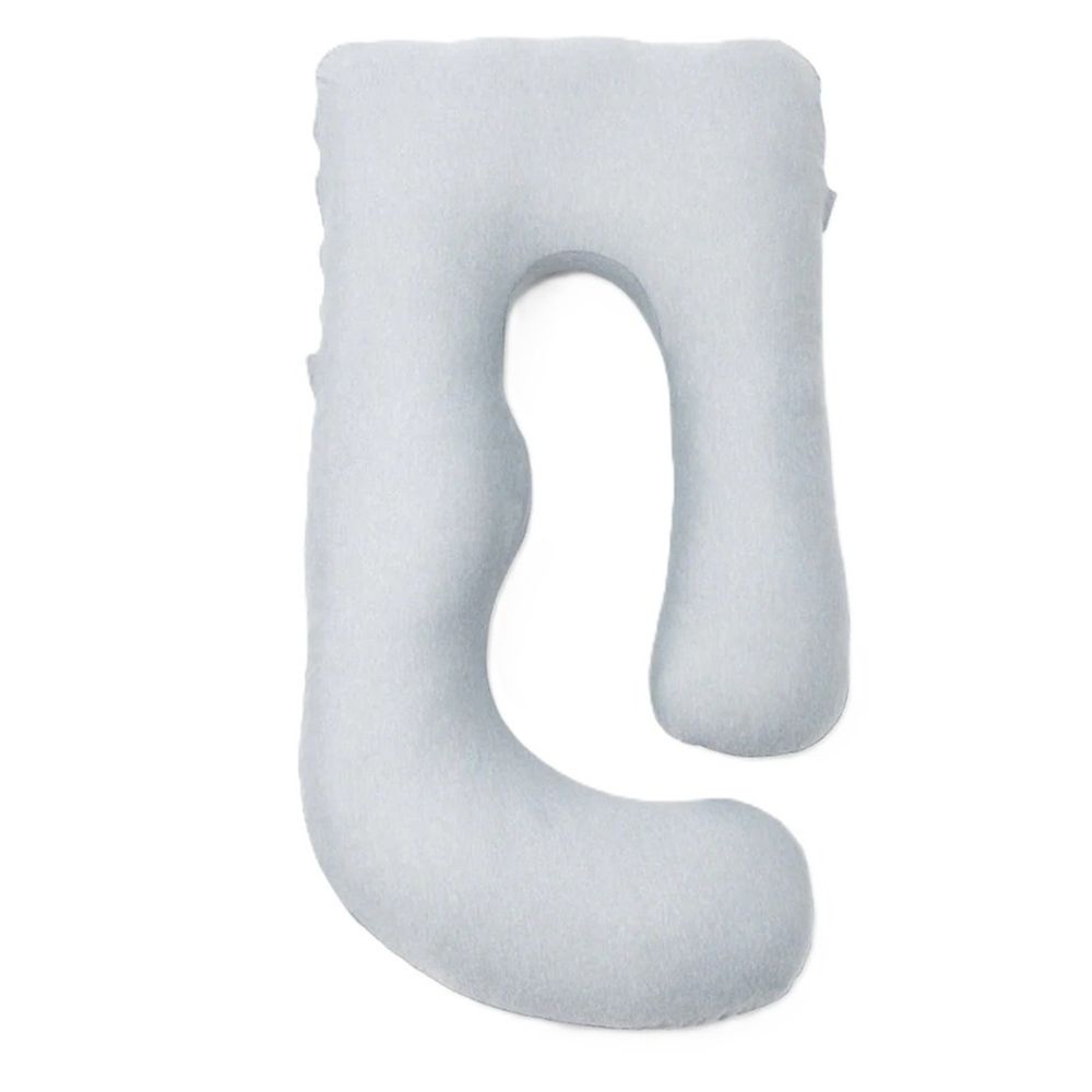 Momcozy - U Shaped Cooling Fabric Pregnancy Pillow - Grey