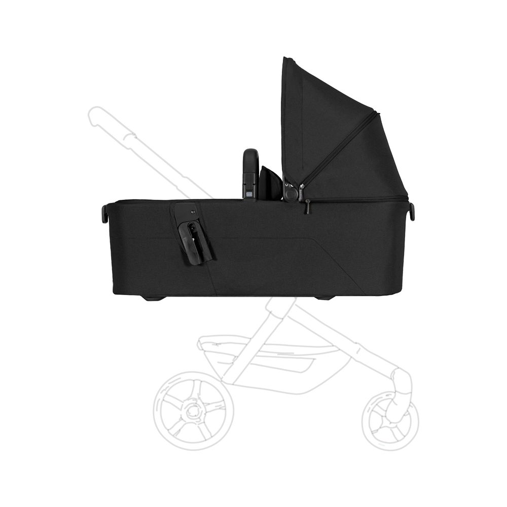 Joolz - Aer2 Compact And Lightweight Baby Cot - Self Standing Fold - Suitable For Newborns - Ultra Compact - Space Black - 90x42x15 cm - 3.9 Kg