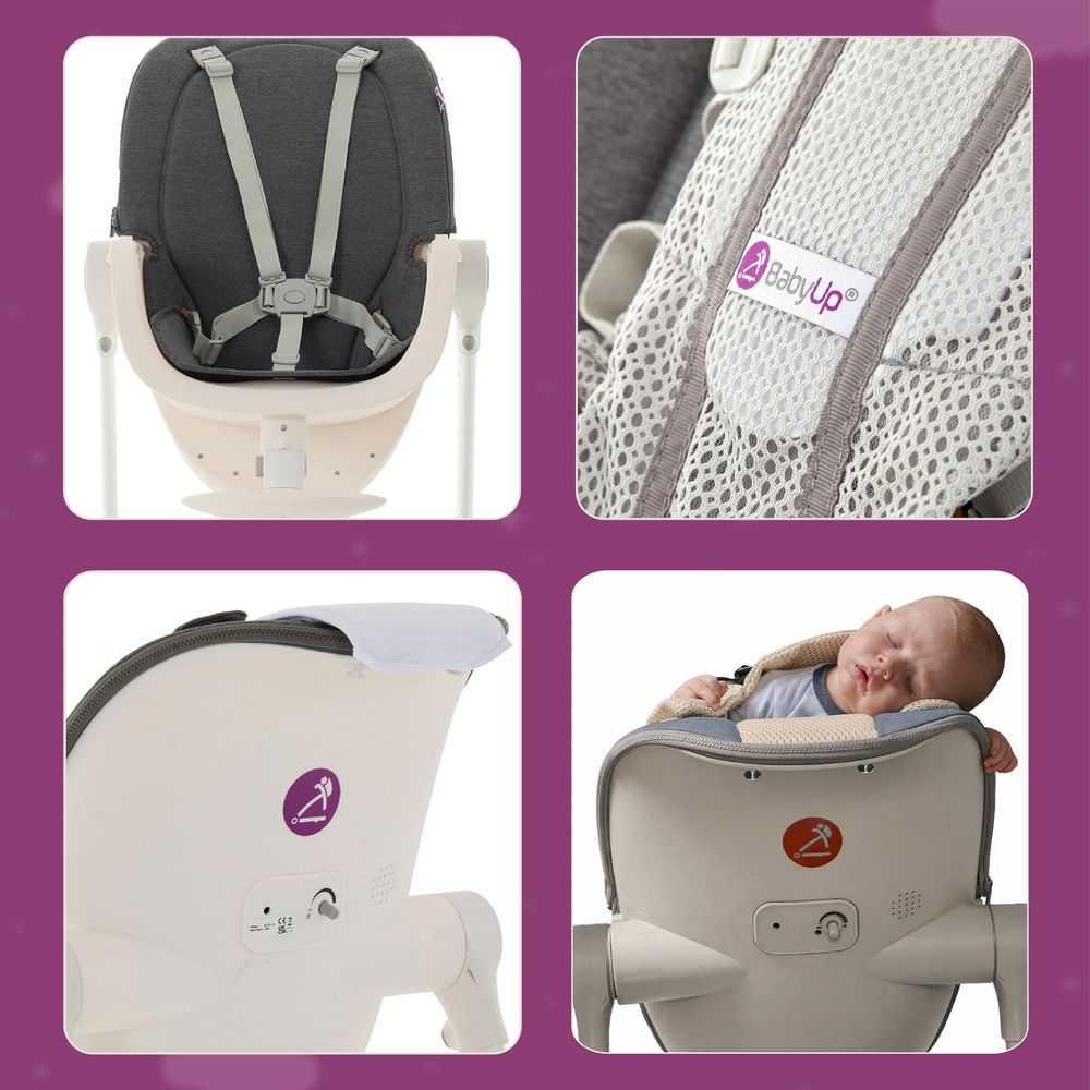 BabyUp Multifunctional Infant Seat With SRA - Grey