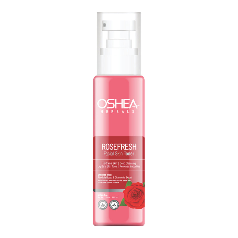 Oshea Herbals - Rose Fresh Facial Skin Toner For All Skin Types 120ml