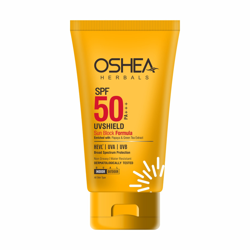 Oshea Herbals - UV Shield Sun Block Formula Spf50 With Pa+++ 120g