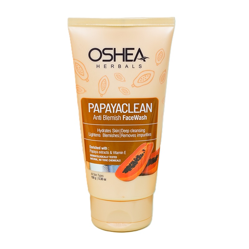 Oshea Herbals - Papaya Clean Anti Blemish Face Wash With Vitamin E 150g