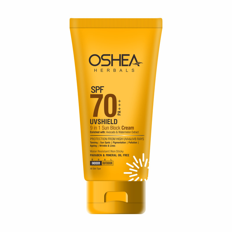 Oshea Herbals - UV Shield 9-In-1 Sun Block Gel Spf70 60g