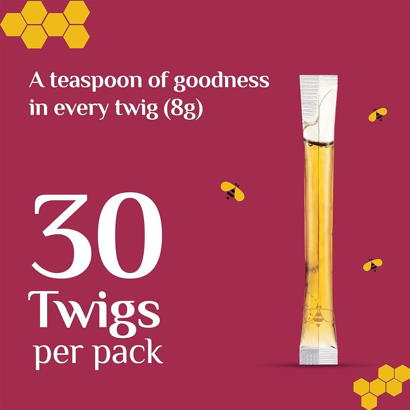 Honey Twigs - Natural Litchi Honey 8g Pack Of 30