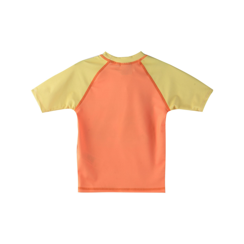 ميكي ماوس - سترة حماية للسباحة بأكمام قصيرة - برتقالي/أصفر