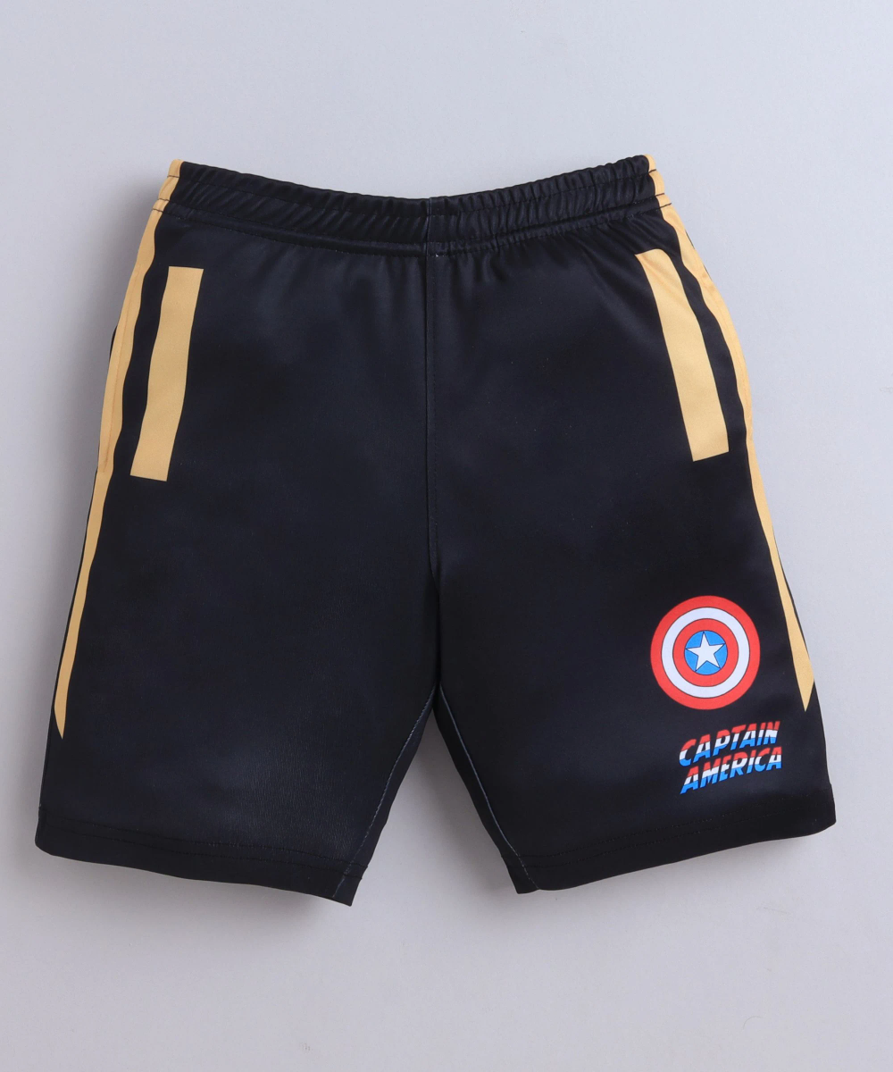 مارفل – شورت رياضي للأولاد بطابع مارفل – أسود