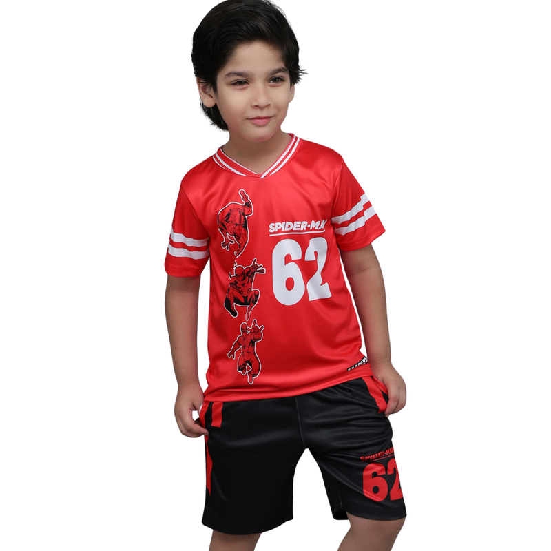 سبايدرمان - شورت رياضي للأولاد - أسود