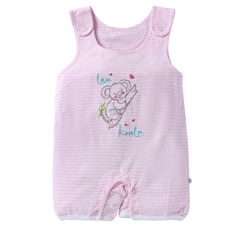 Wonderchild - Baby Girl' T-Shirt With Dungaree - Baby Pink