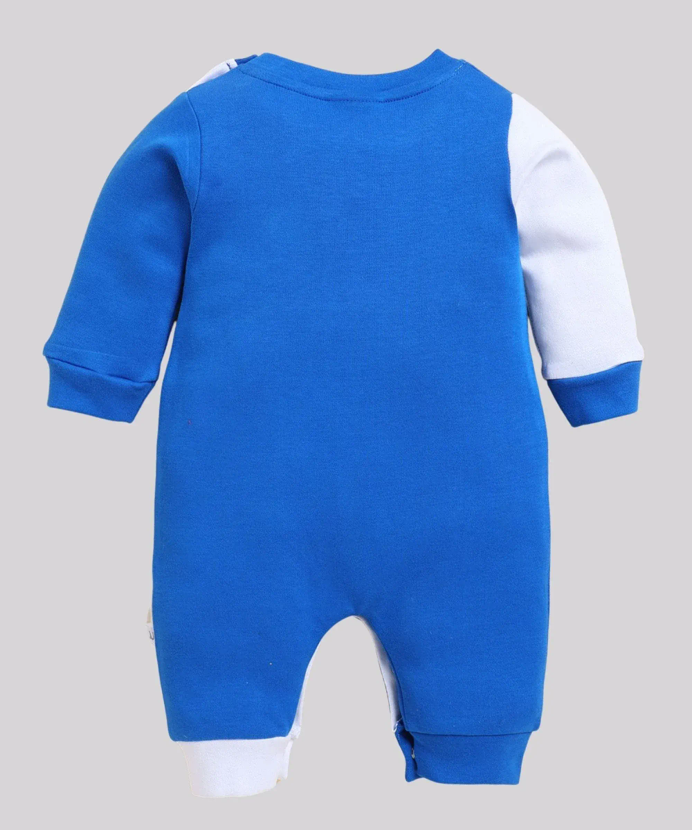 Wonderchild - Baby Boy's Long Sleeves Open Feet Full Romper - Royal Blue