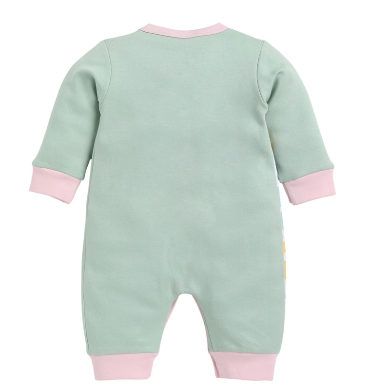 Wonderchild - Baby Girl' Full Sleeve Romper - Green