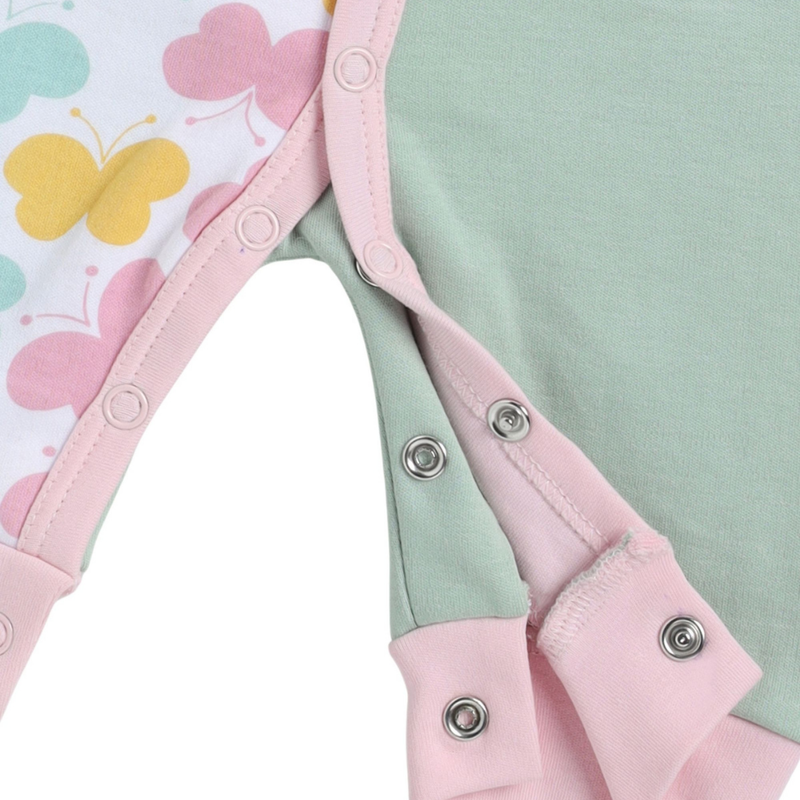 Wonderchild - Baby Girl' Full Sleeve Romper - Green