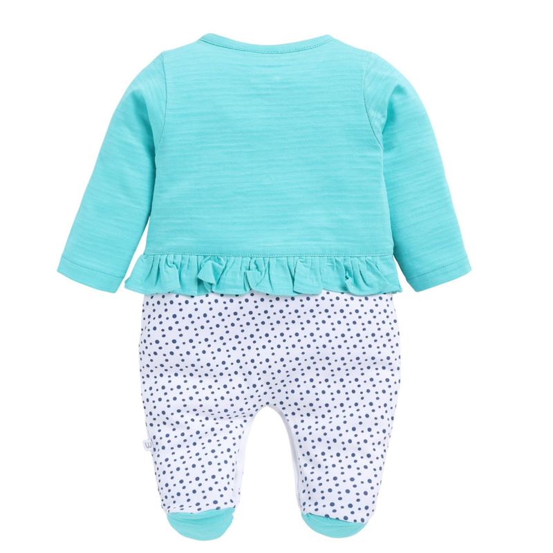 Wonderchild - Baby Girl' Full Sleeve Romper With Cap - Green