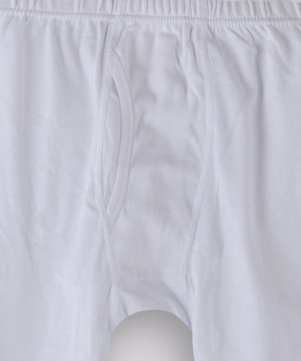 Zebra Crossing - 3pc-Set - Boy's Plain Half Pant - White