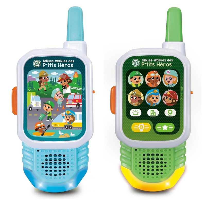LeapFrog - Clever Heroes Walkie-Talkies Electronic Learning Toy Set - Multicolor - 2 Pcs