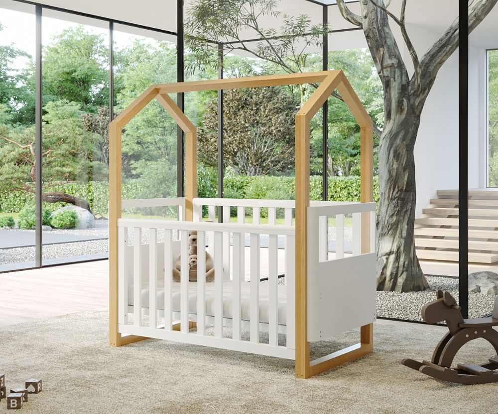 Babyhood - Kaylula Mila Cot - Beech/White