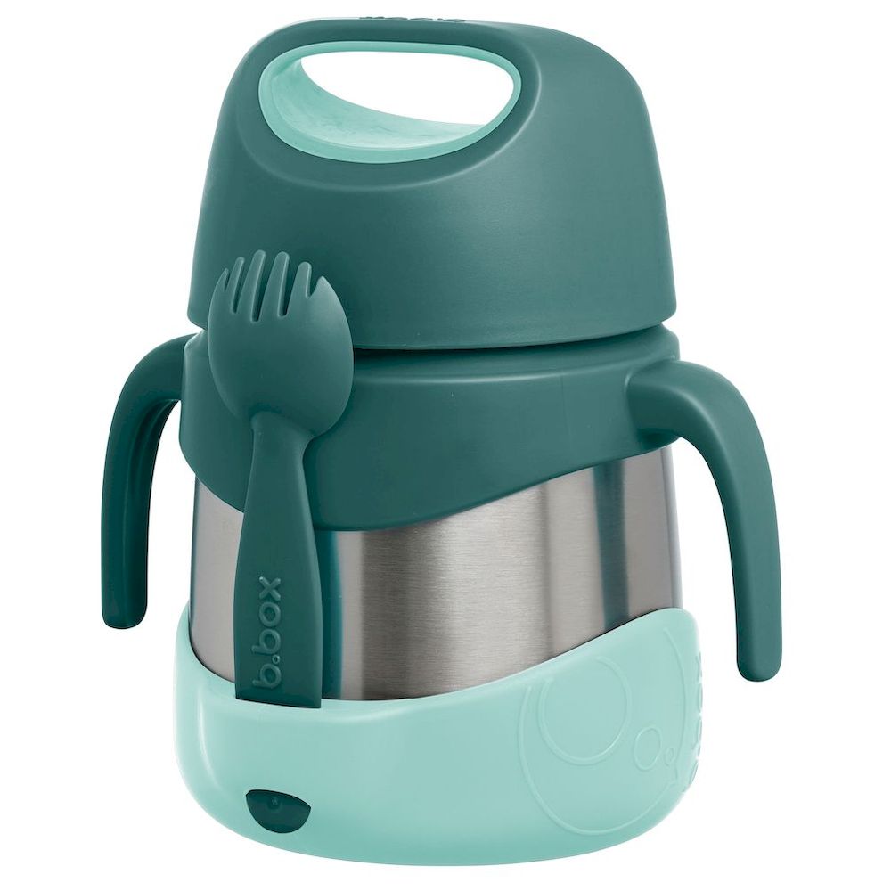 b.box - Insulated Food Jar With Spork - Emerald Forest - 320 gm