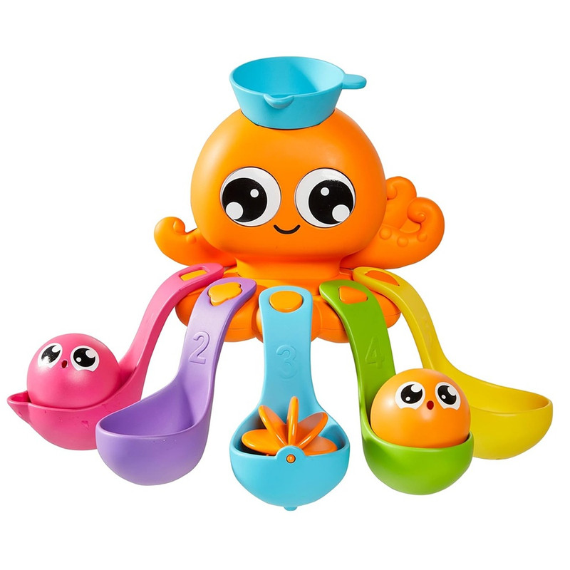 Tomy Toomies - 7-In-1 Bath Activity Octopus Bath Time Toy - Multicolor