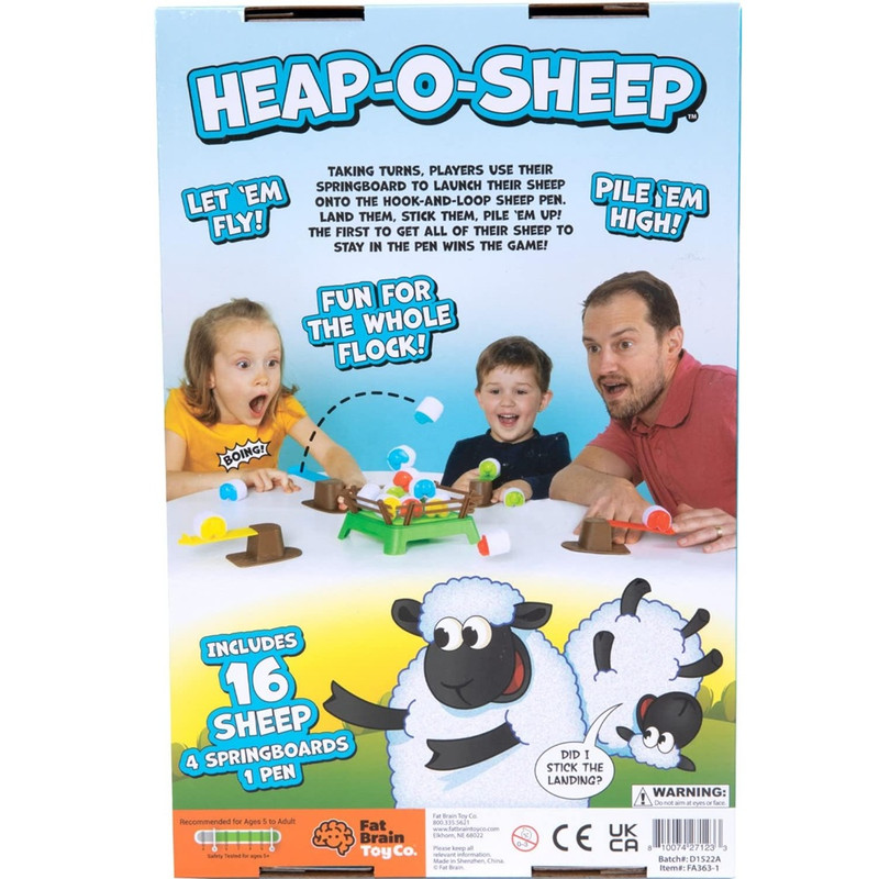 Fat Brain Toys - Heap-O-Sheep - Sensory Toys for Infant Development, Catapult Game