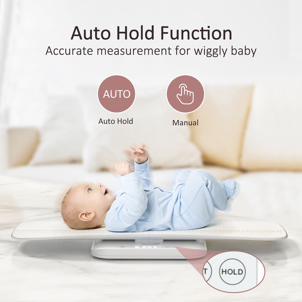 Grownsy - Multifunctional Weight Scale for Baby & Pet with Hold Function - LED Screen
