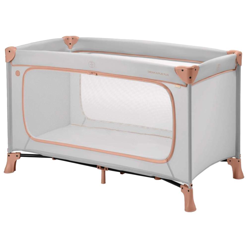 Hauck - Sleep N Play Go Plus Children's Travel Bed With Transport Bag And Large Slip - Dusty Cork