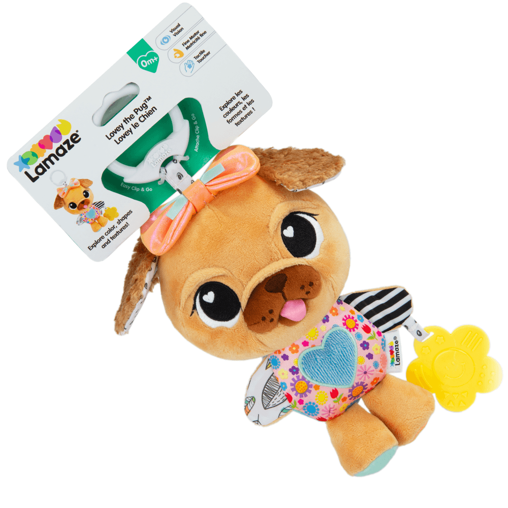 Lamaze - Lovey The Pug Pram Toy
