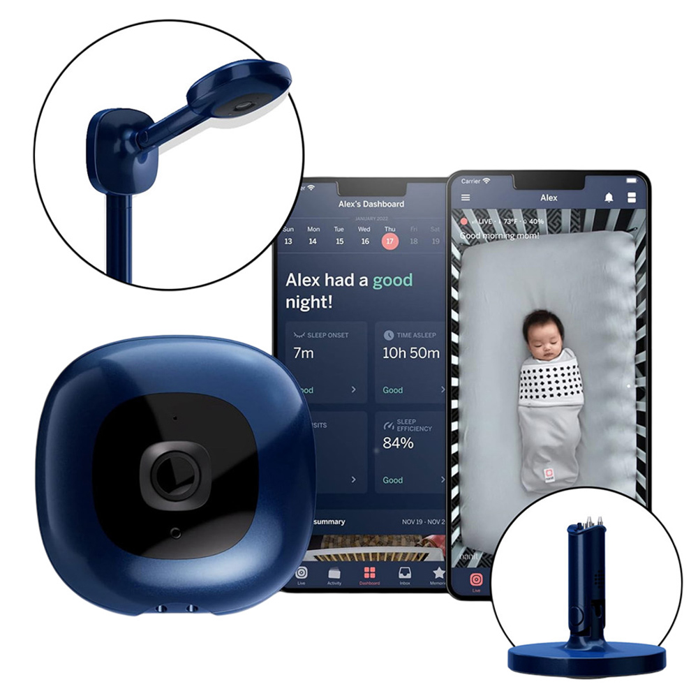 Nanit - Pro Baby Monitor With Wall Mount And Multistand - Midnight Blue
