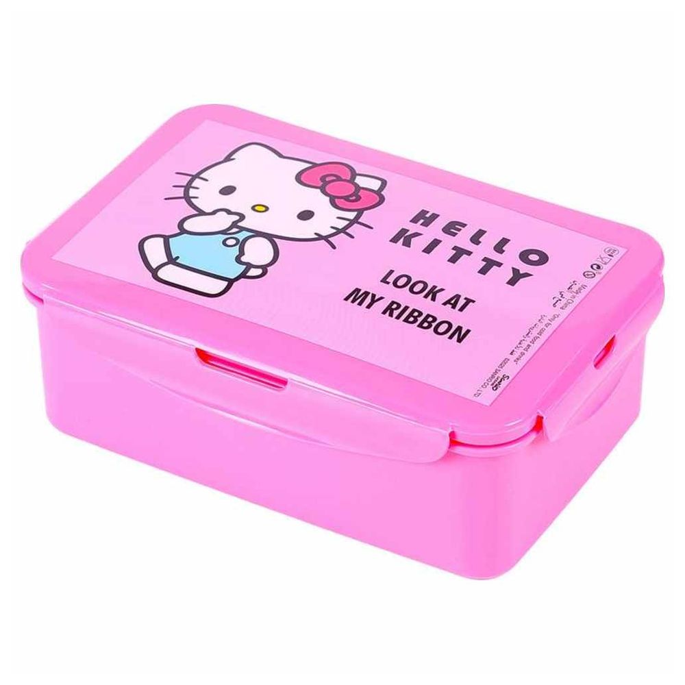 Sanrio - 3 Removable Compartments Hello Kitty Look At My Ribbon Lunch Box