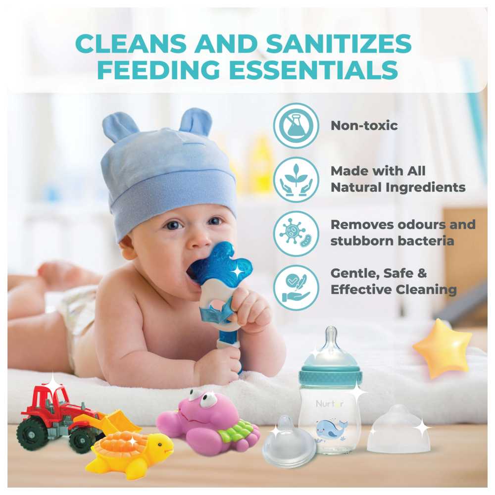 Nurtur Cozi - Baby Bottle And Toys Liquid Cleanser - 500 ml