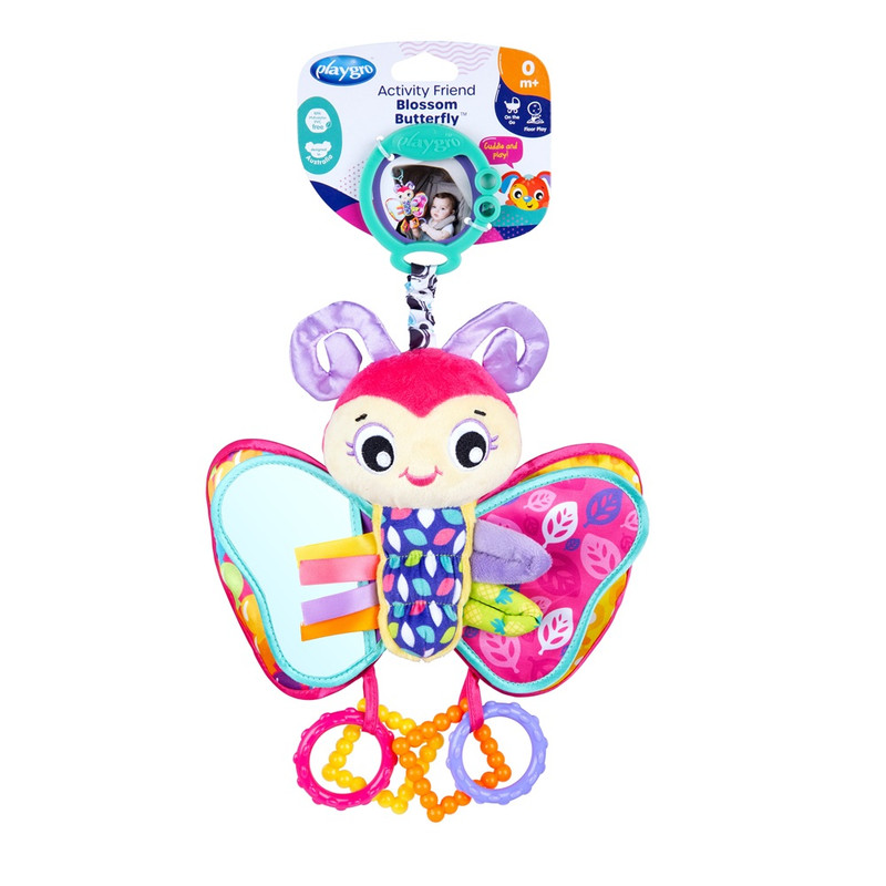 Playgro - Activity Friend Crib And Stroller Toy - Blossom Butterfly