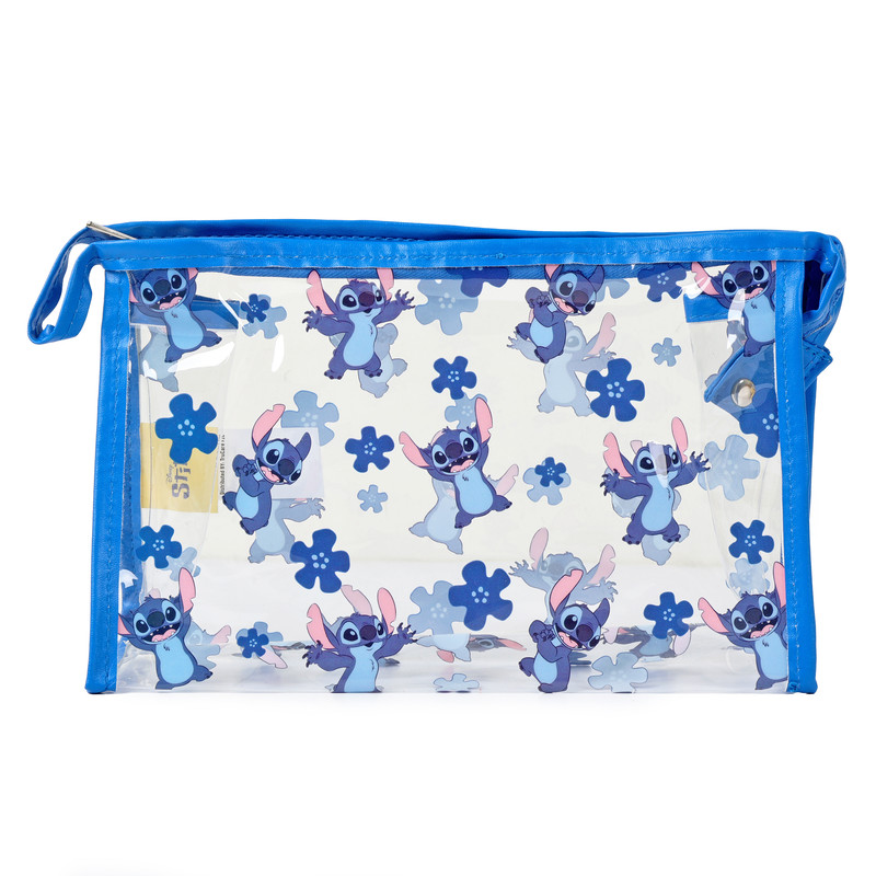 Disney - Stitch Cosmetic Bag - Transparent/Blue